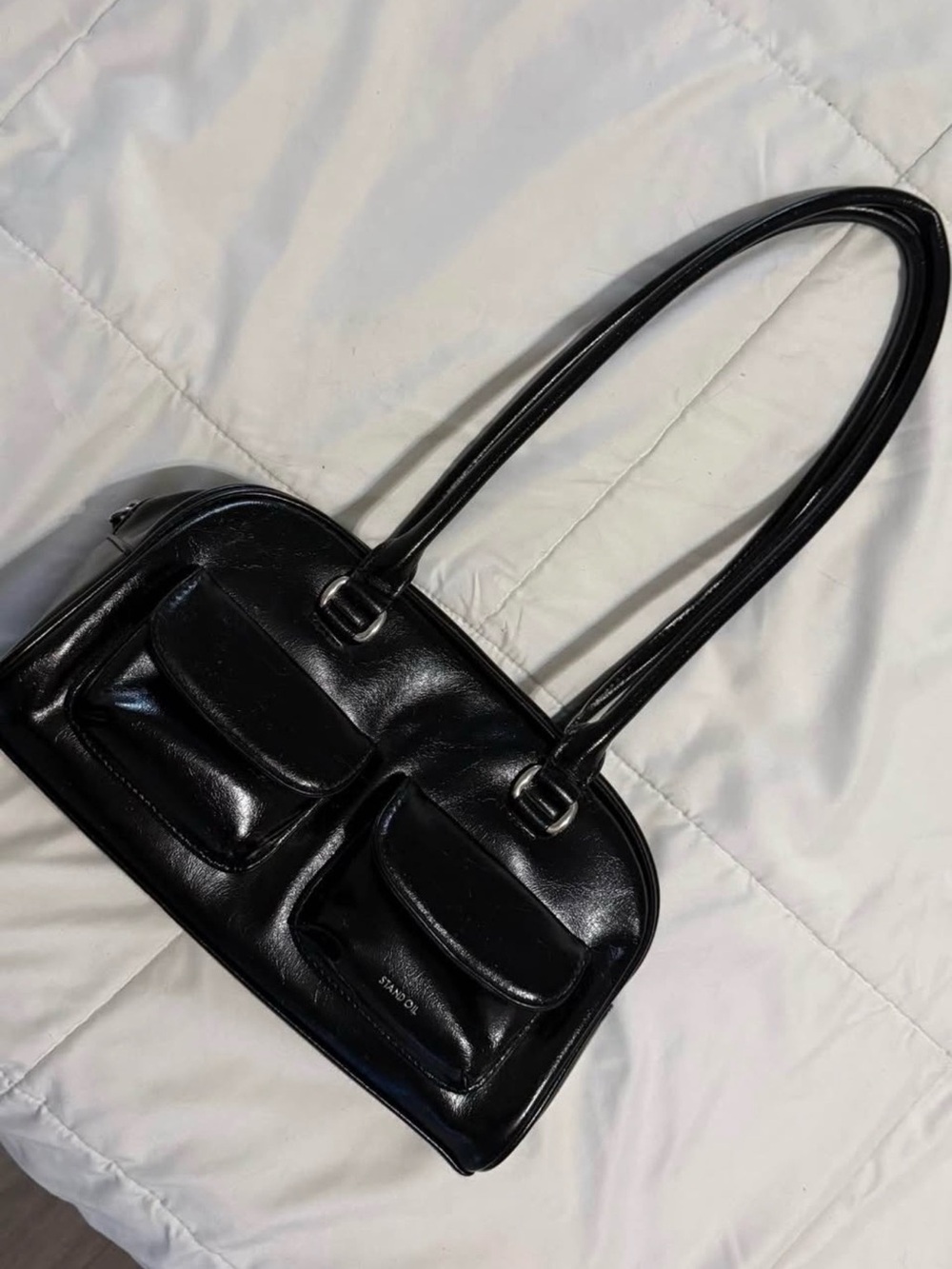 Stand Oil Black Chubby Bag - Women’s Shoulder Bag
